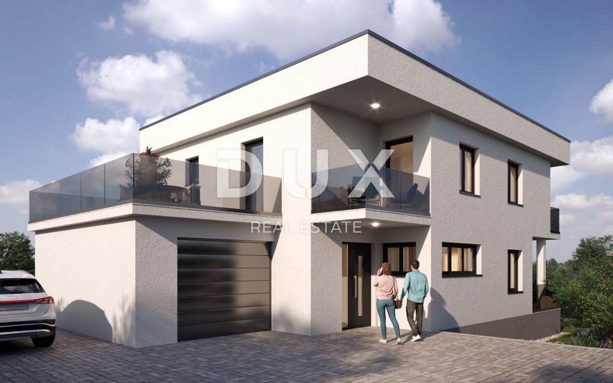 KASTAV - Terreno edificabile, PERMESSO DI COSTRUZIONE, vista mare!