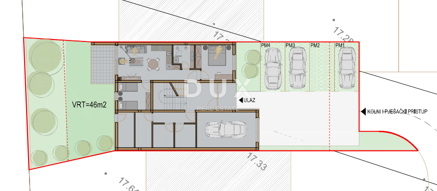 ISTRIA, VALDEBEK – Appartamento con giardino in un edificio di nuova costruzione