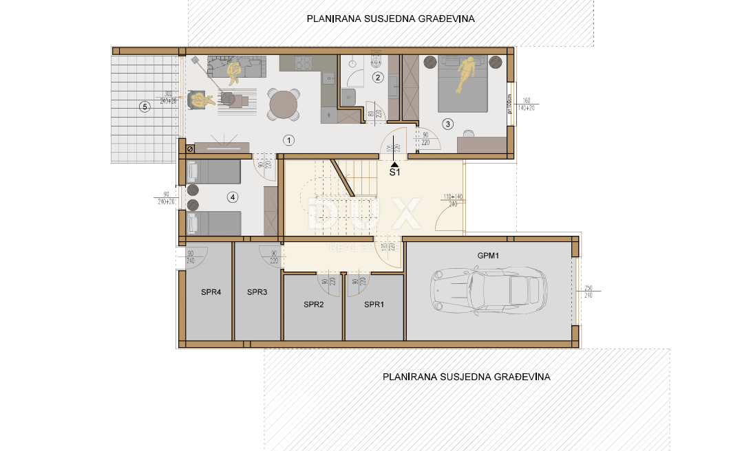 ISTRIA, VALDEBEK – Appartamento con giardino in un edificio di nuova costruzione