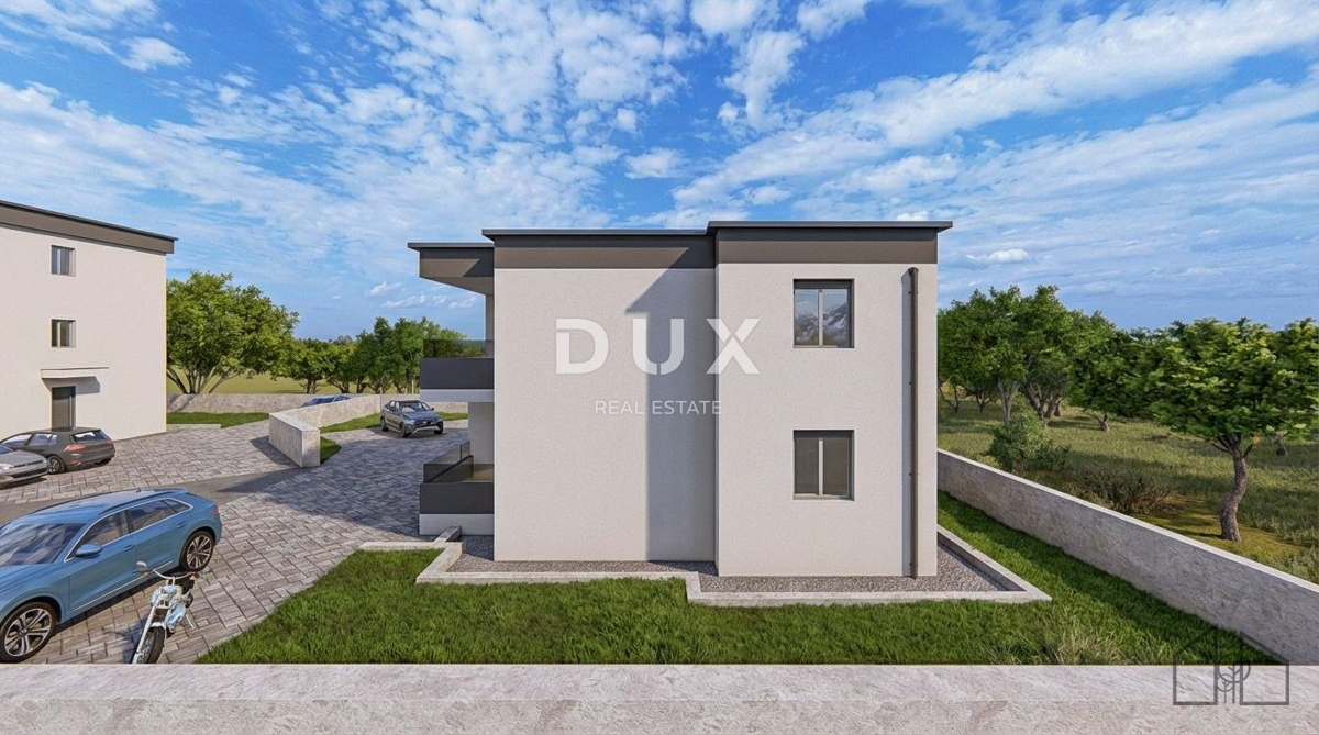 ISOLA DI RAB, KAMPOR - Appartamento con due camere da letto in un edificio di nuova costruzione di qualità, terrazza con vista, parcheggio!