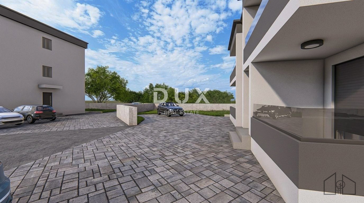 ISOLA DI RAB, KAMPOR - Appartamento con due camere da letto in un edificio di nuova costruzione di qualità, terrazza con vista, parcheggio!