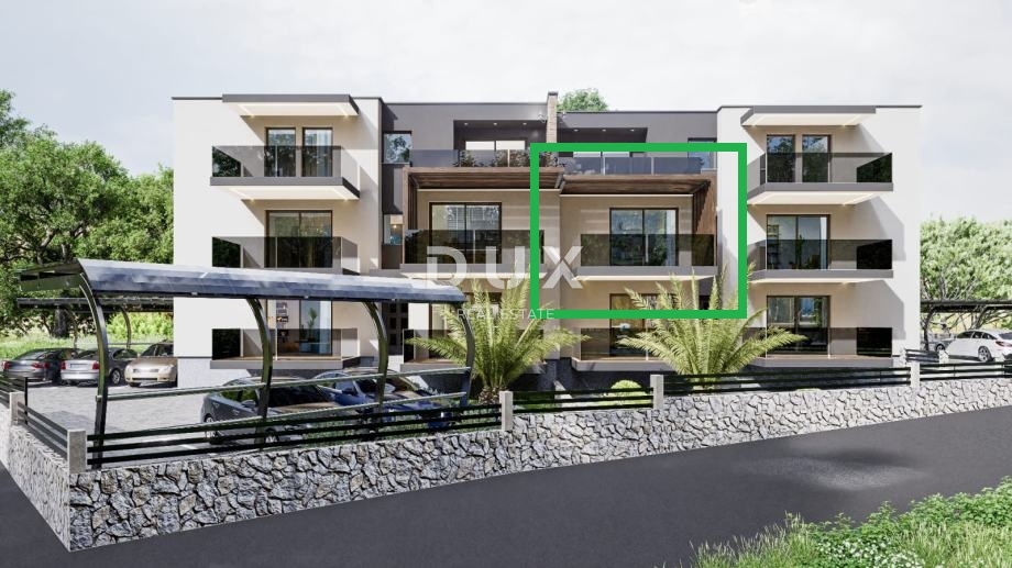 RIJEKA, PEHLIN, PODMURVICE - appartamento 62,85 m2 in un nuovo edificio con vista mare, soggiorno + 2 camere da letto, piano terra - APPARTAMENTO 2D