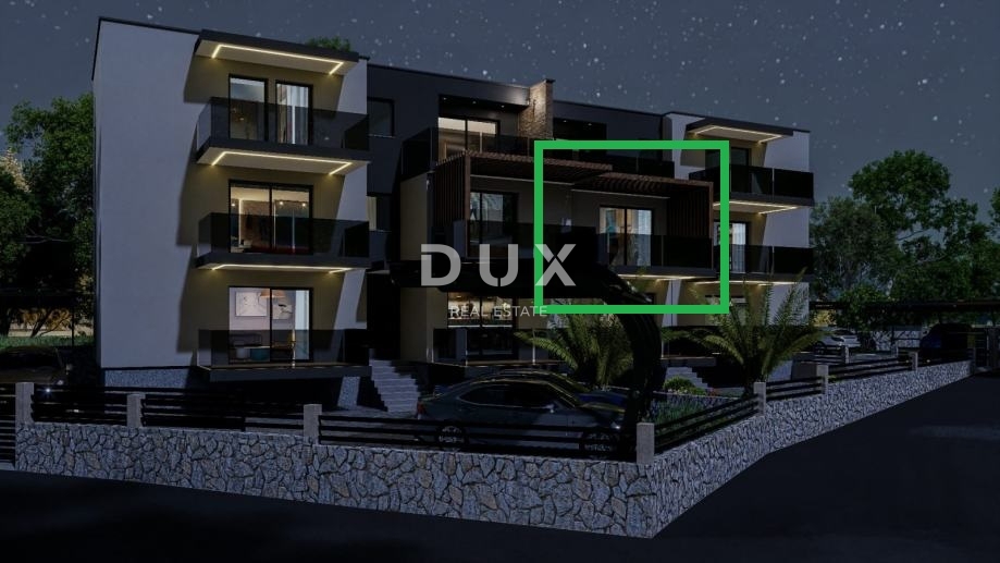 RIJEKA, PEHLIN, PODMURVICE - appartamento 62,85 m2 in un nuovo edificio con vista mare, soggiorno + 2 camere da letto, piano terra - APPARTAMENTO 2D
