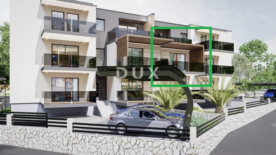 RIJEKA, PEHLIN, PODMURVICE - appartamento 62,85 m2 in un nuovo edificio con vista mare, soggiorno + 2 camere da letto, piano terra - APPARTAMENTO 2D