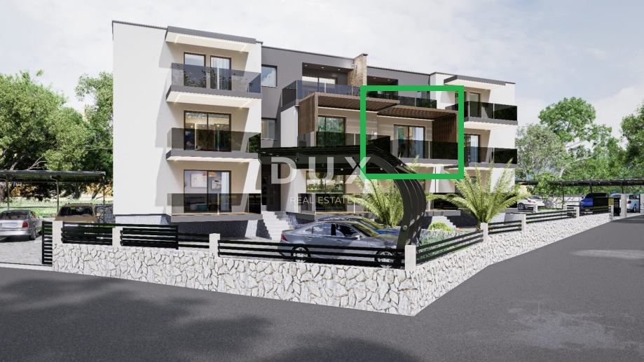 RIJEKA, PEHLIN, PODMURVICE - appartamento 62,85 m2 in un nuovo edificio con vista mare, soggiorno + 2 camere da letto, piano terra - APPARTAMENTO 2D