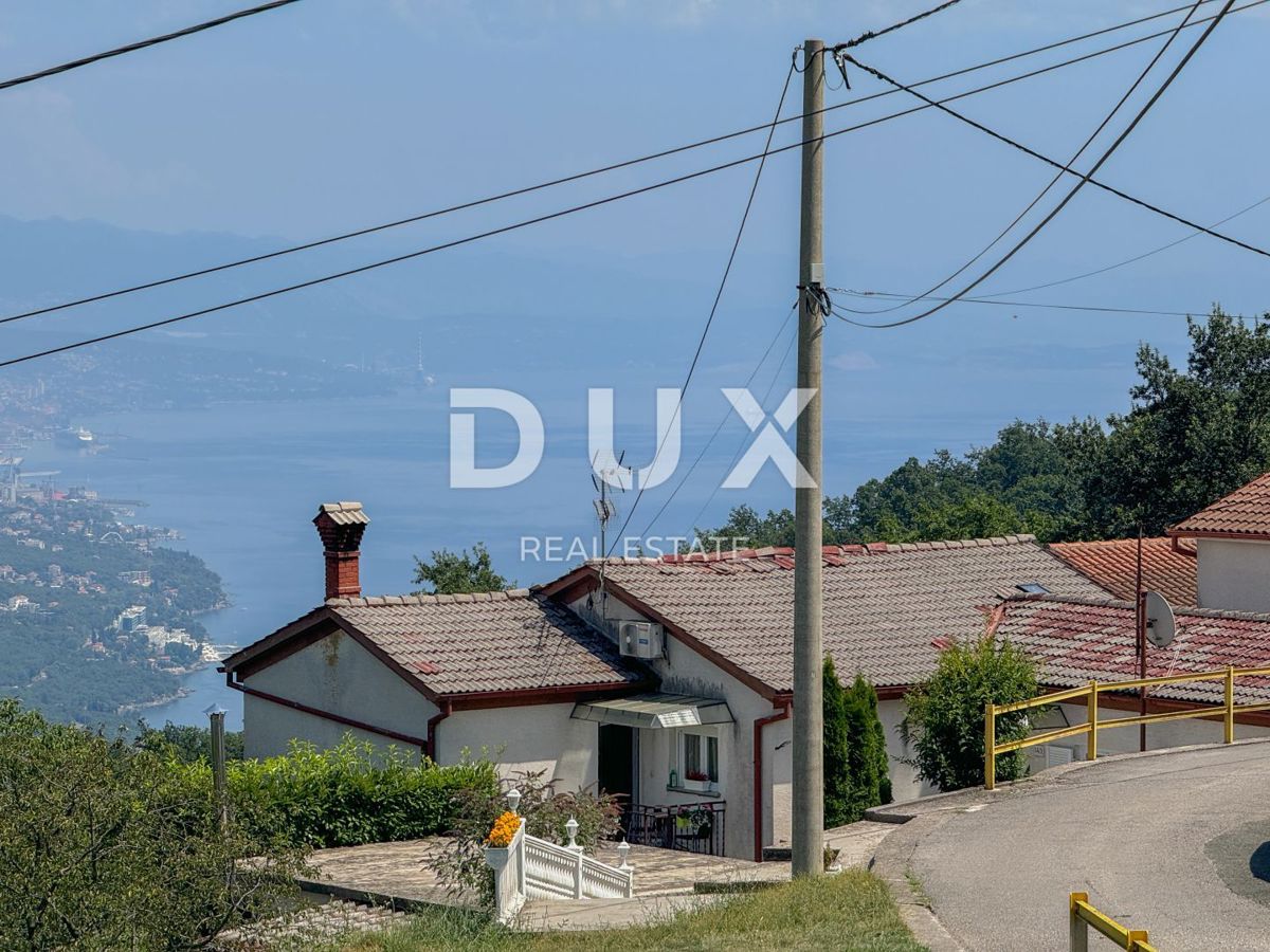 OPATIJA, RUKAVAC - terreno edificabile con casa legalizzata, vista mare, posizione tranquilla