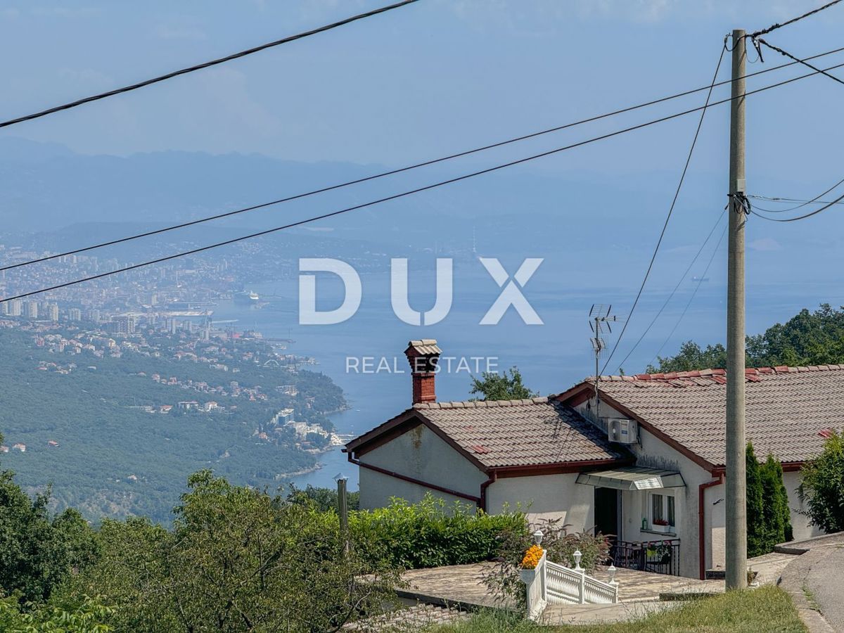 OPATIJA, RUKAVAC - terreno edificabile con casa legalizzata, vista mare, posizione tranquilla