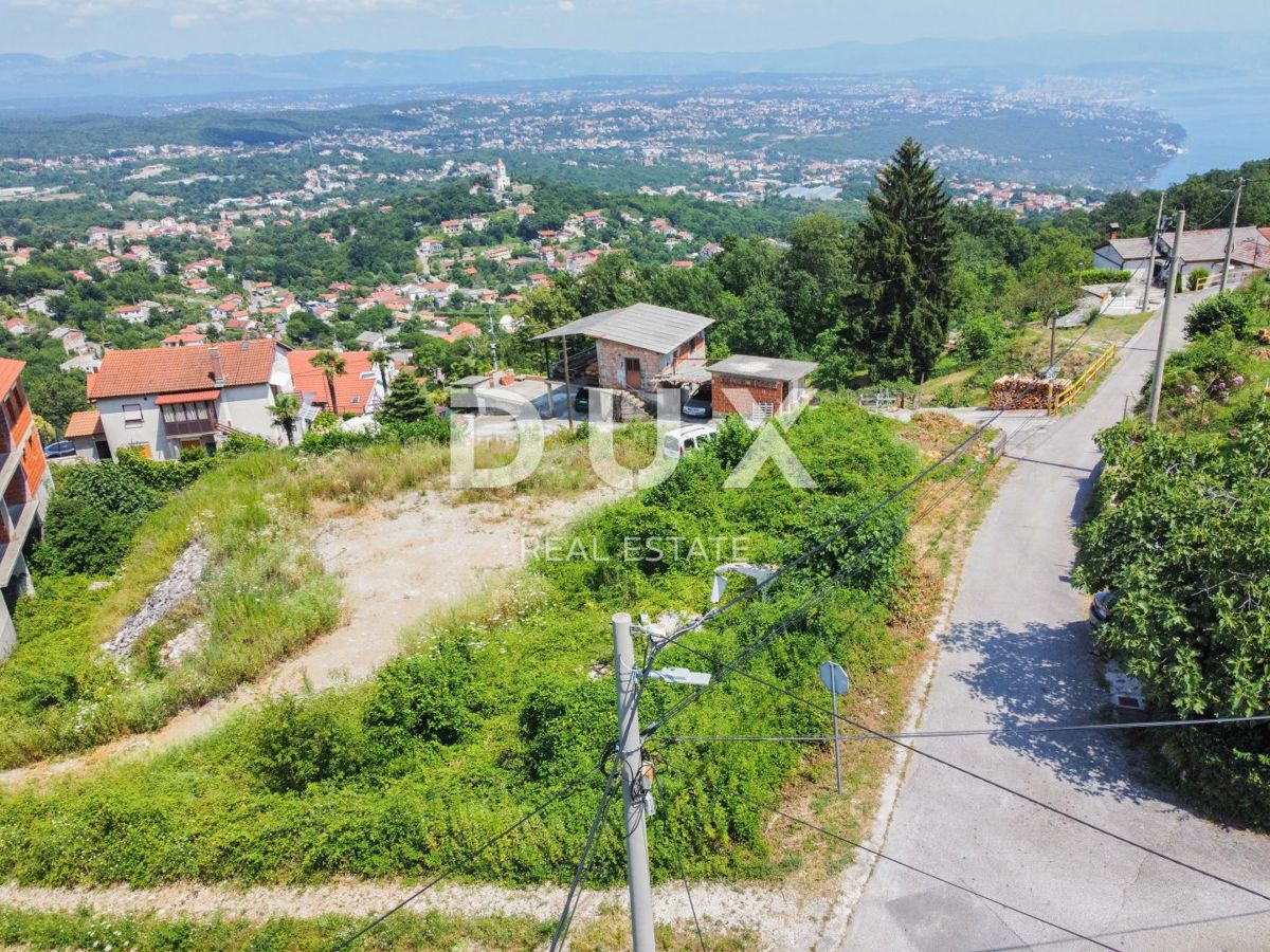 OPATIJA, RUKAVAC - terreno edificabile con casa legalizzata, vista mare, posizione tranquilla