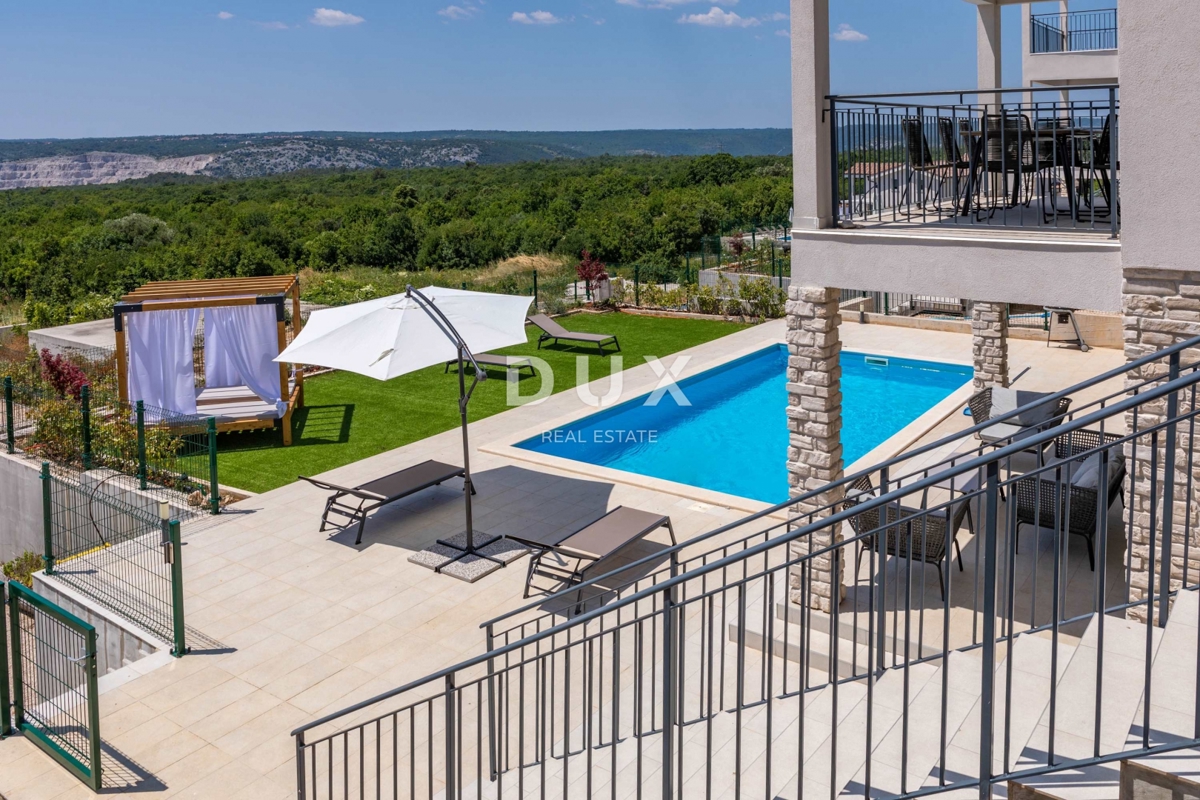 ISTRIA, RABAC - Casa confortevole con piscina e vista mare