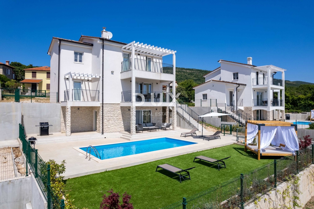 ISTRIA, RABAC - Casa confortevole con piscina e vista mare