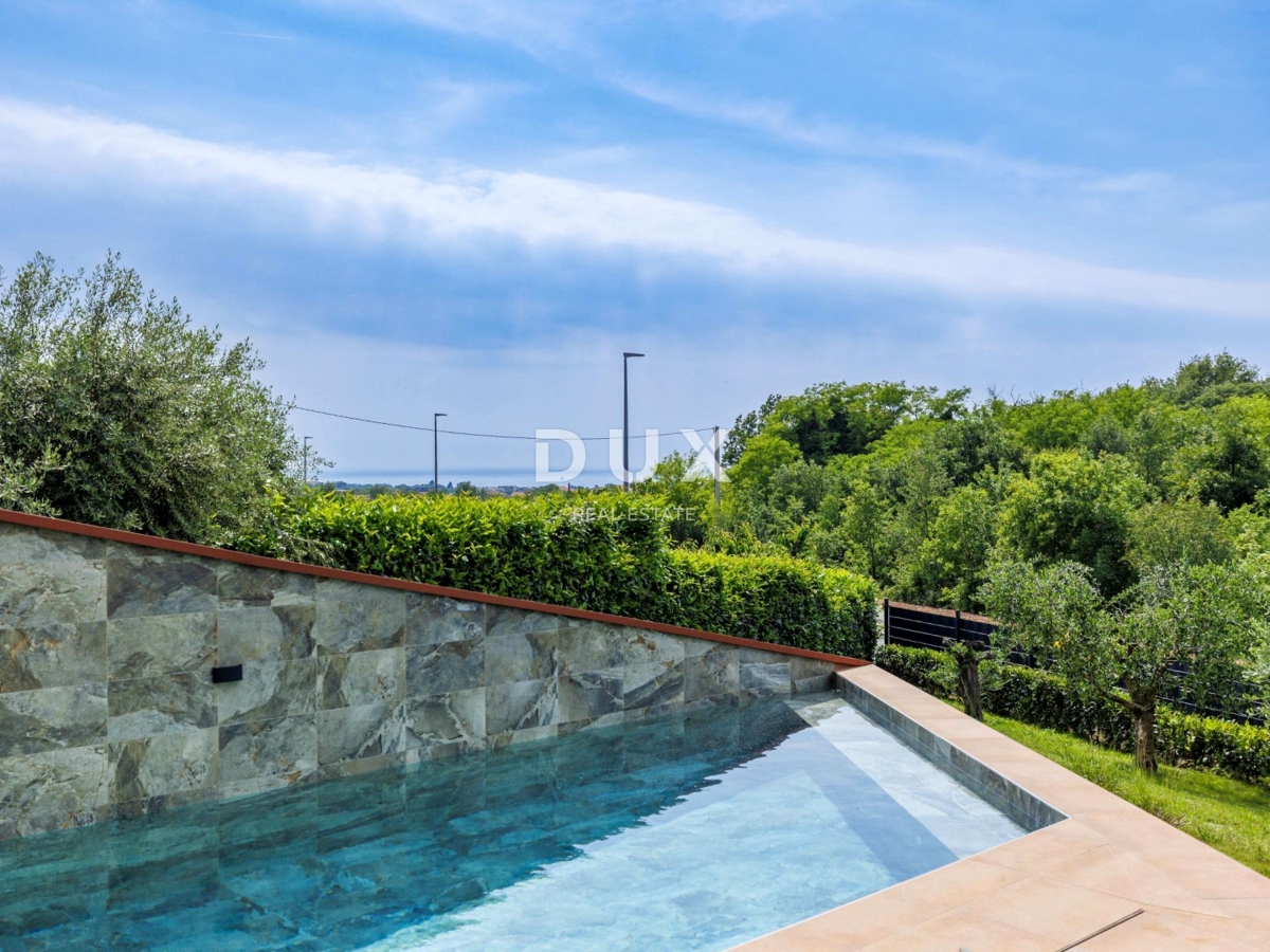 ISTRIA, NOVIGRAD - Casa di design con piscina e vista mare