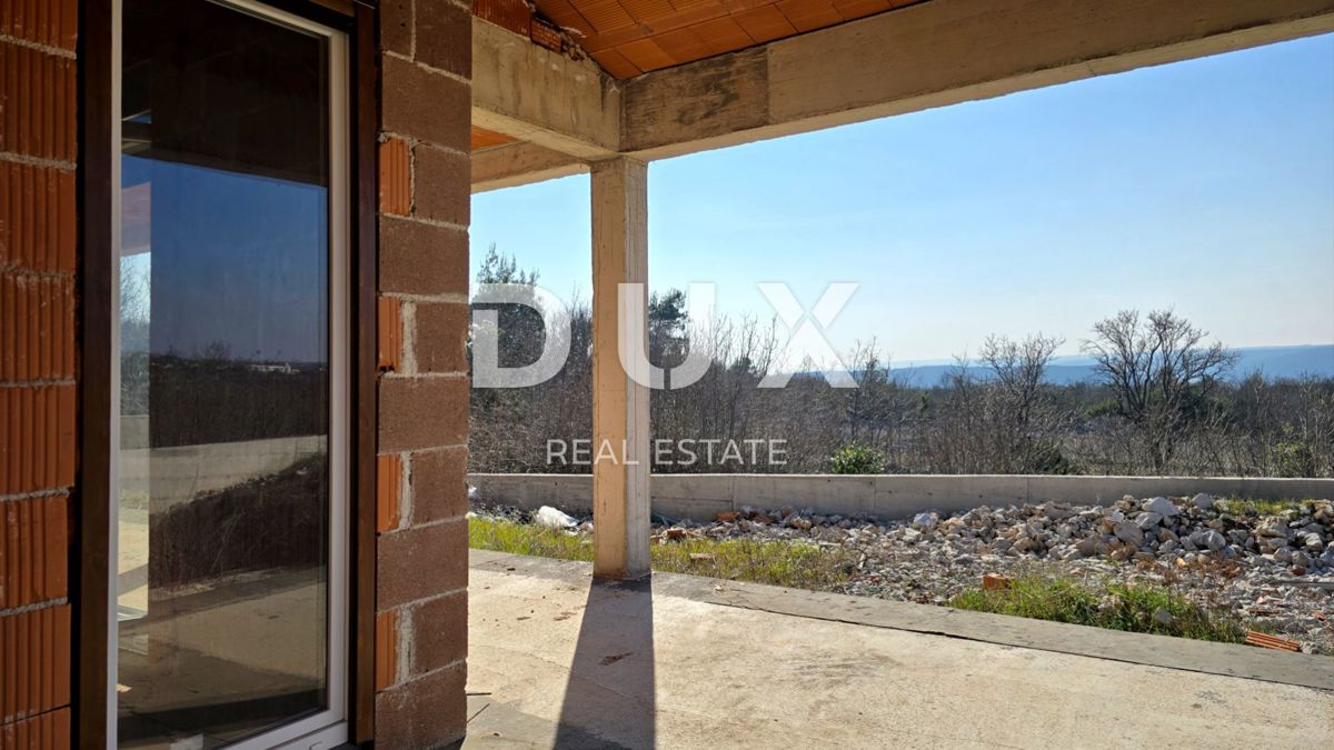 ISTRIA, RABAC - Casa in costruzione con vista mare