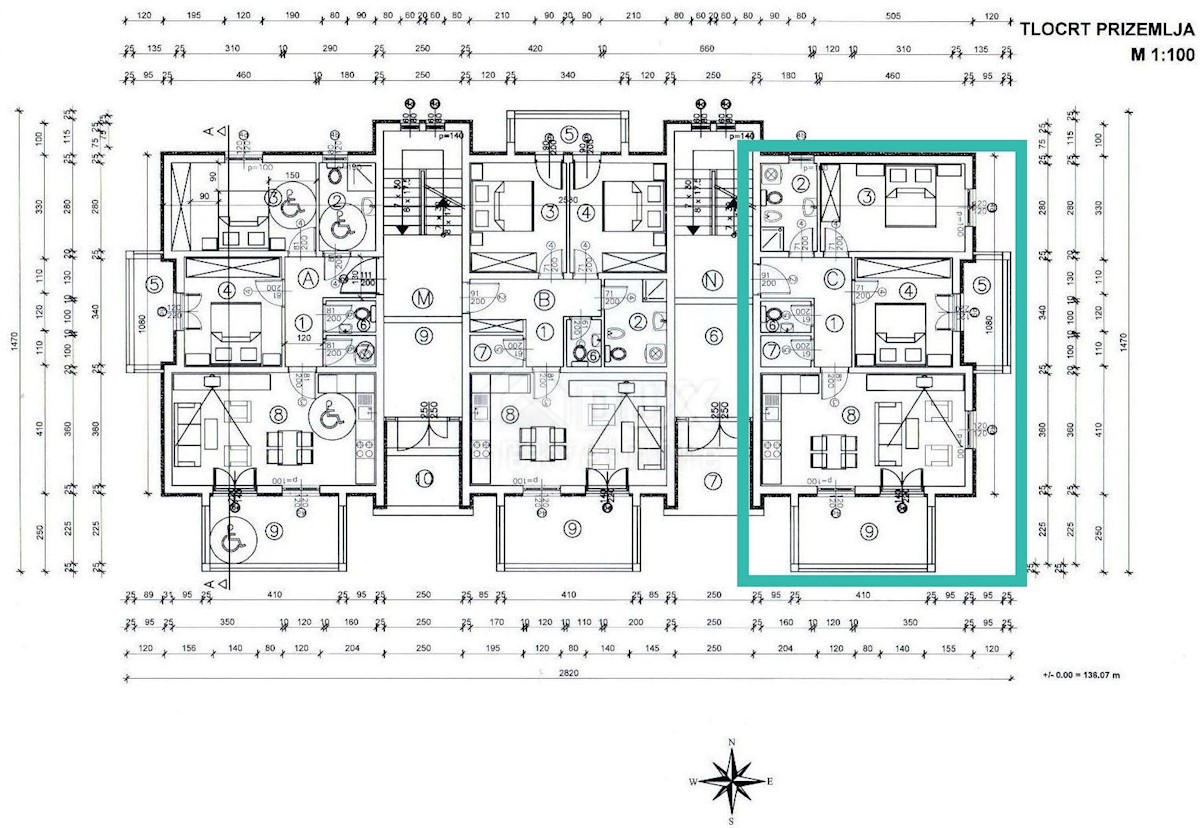 Appartamento Poreč, 72,70m2