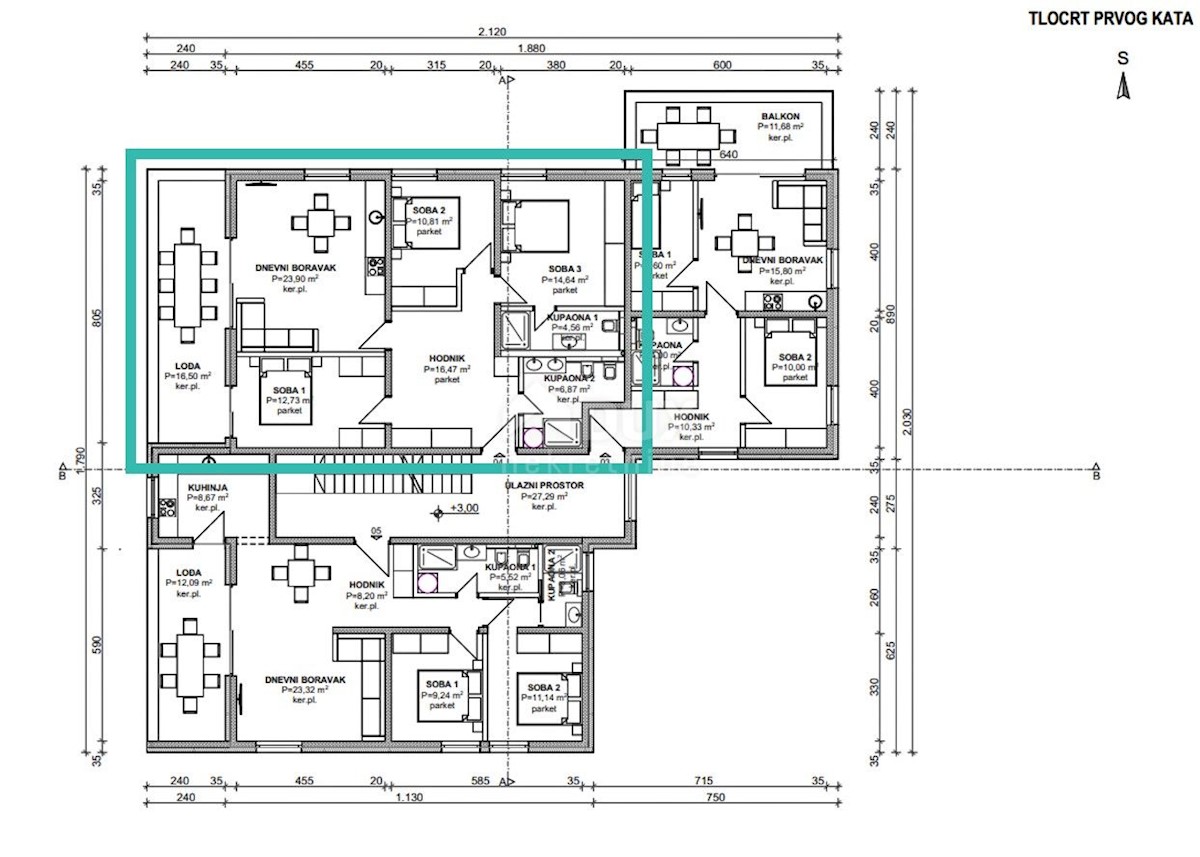 Appartamento Medulin, 81m2