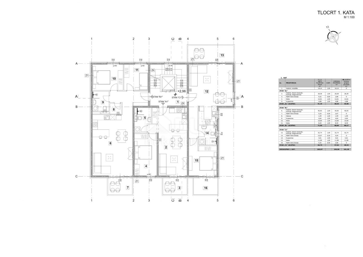 Appartamento Poreč, 66,17m2