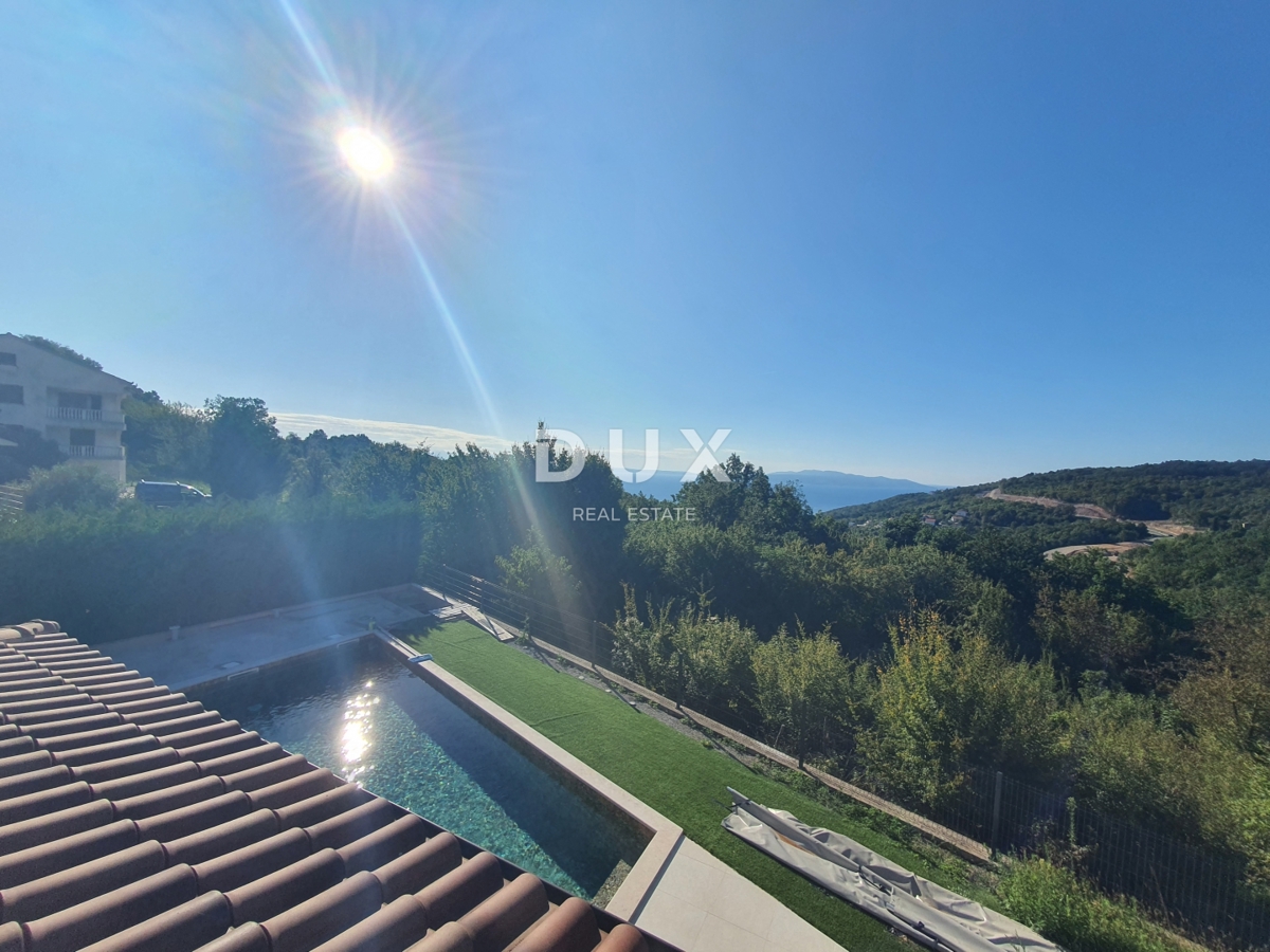 Opatija, Bregi - Casa di nuova costruzione con piscina e vista mare