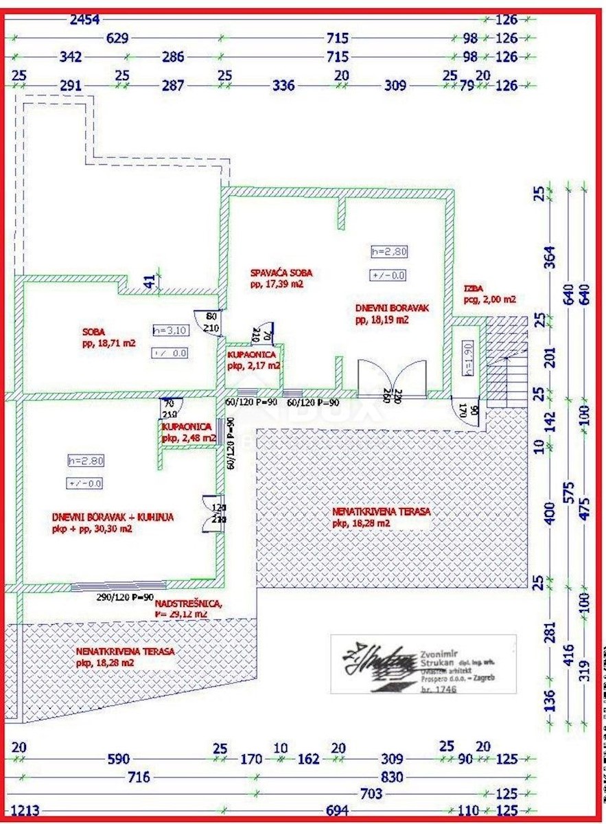 ISOLA DI PAG, CITTÀ DI PAG - casa bifamiliare 180 m2 per il turismo