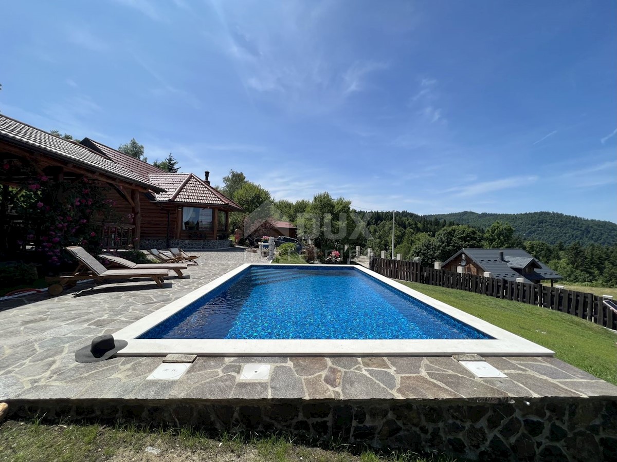 GORSKI KOTAR, KUPJAK - Villa in legno da favola con piscina e benessere!