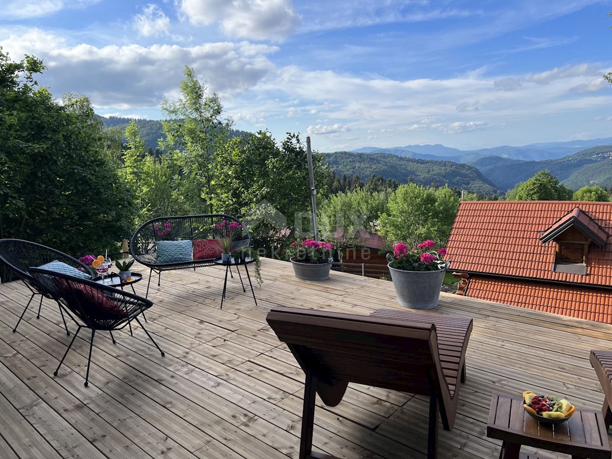 GORSKI KOTAR, KUPJAK - Villa in legno da favola con piscina e benessere!