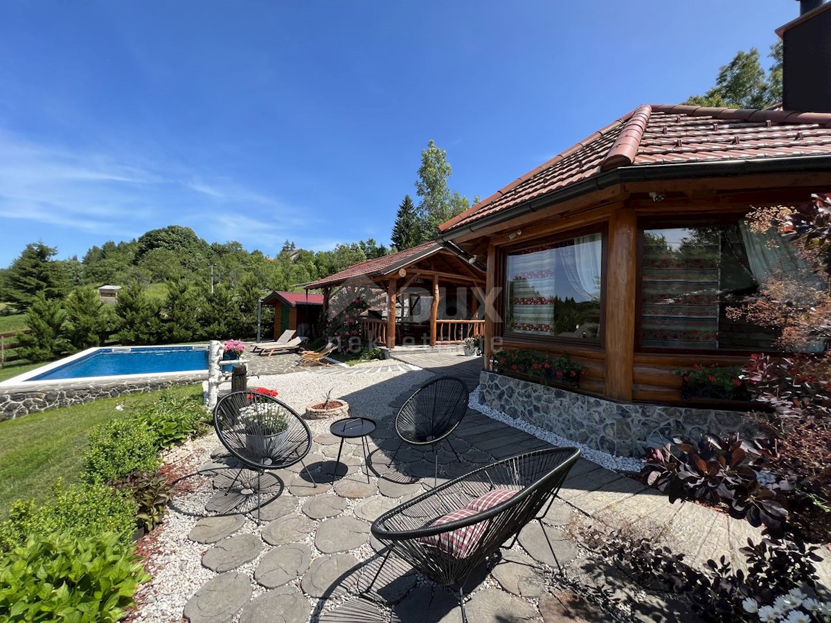 GORSKI KOTAR, KUPJAK - Villa in legno da favola con piscina e benessere!