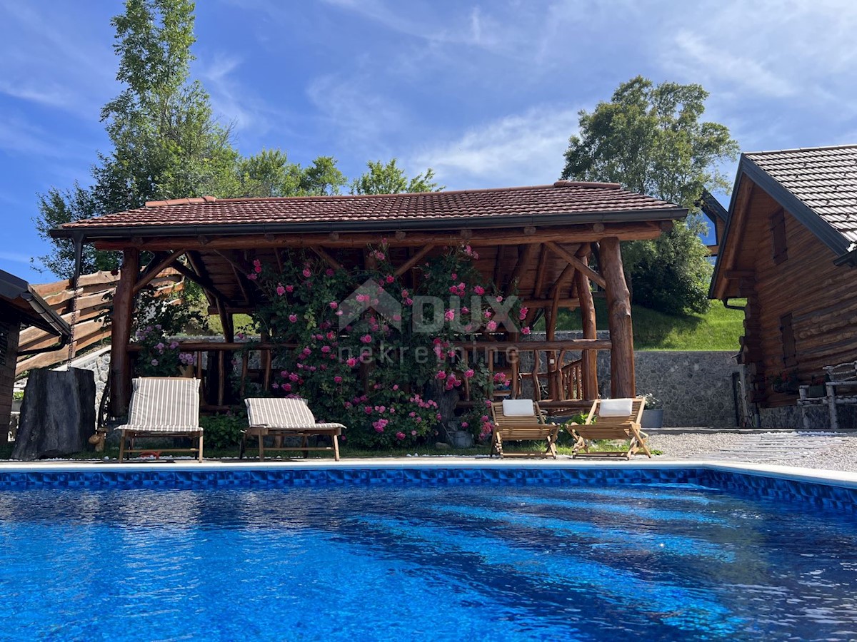 GORSKI KOTAR, KUPJAK - Villa in legno da favola con piscina e benessere!