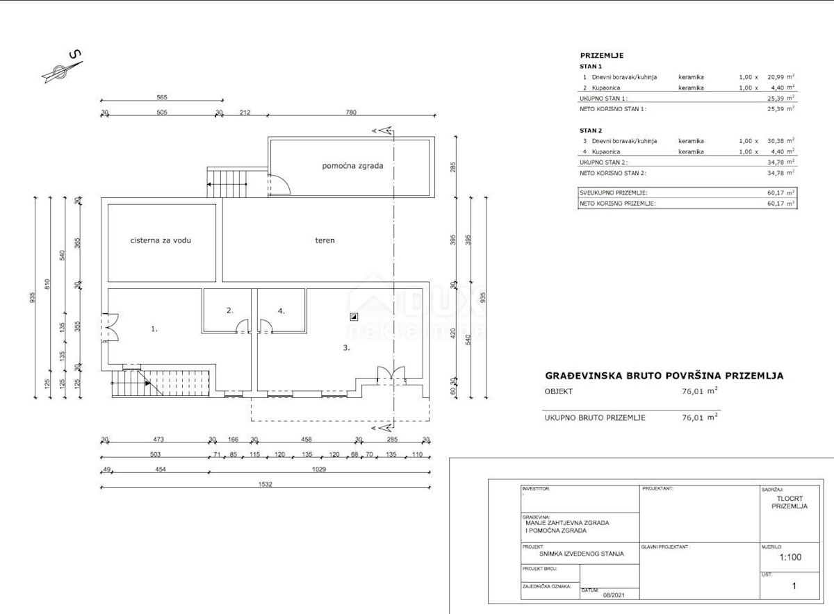 OPATIJA, SVETA JELENA - casa 200m2 con vista mare + ambiente 1000m2