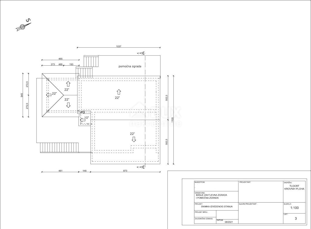 OPATIJA, SVETA JELENA - casa 200m2 con vista mare + ambiente 1000m2