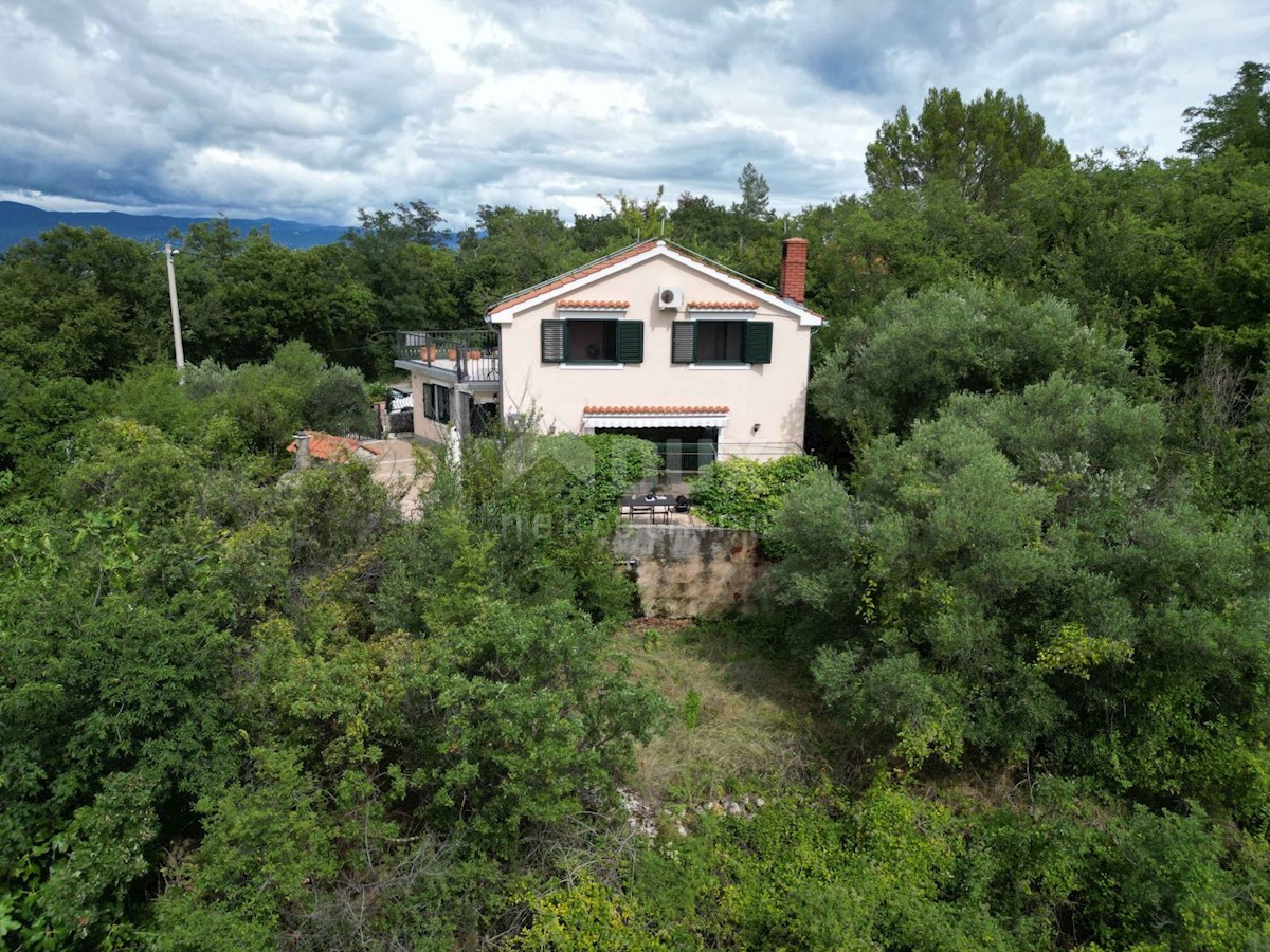 KRK, DOBRINJ - casa indipendente 135m2 con vista mare + ambiente 150m2