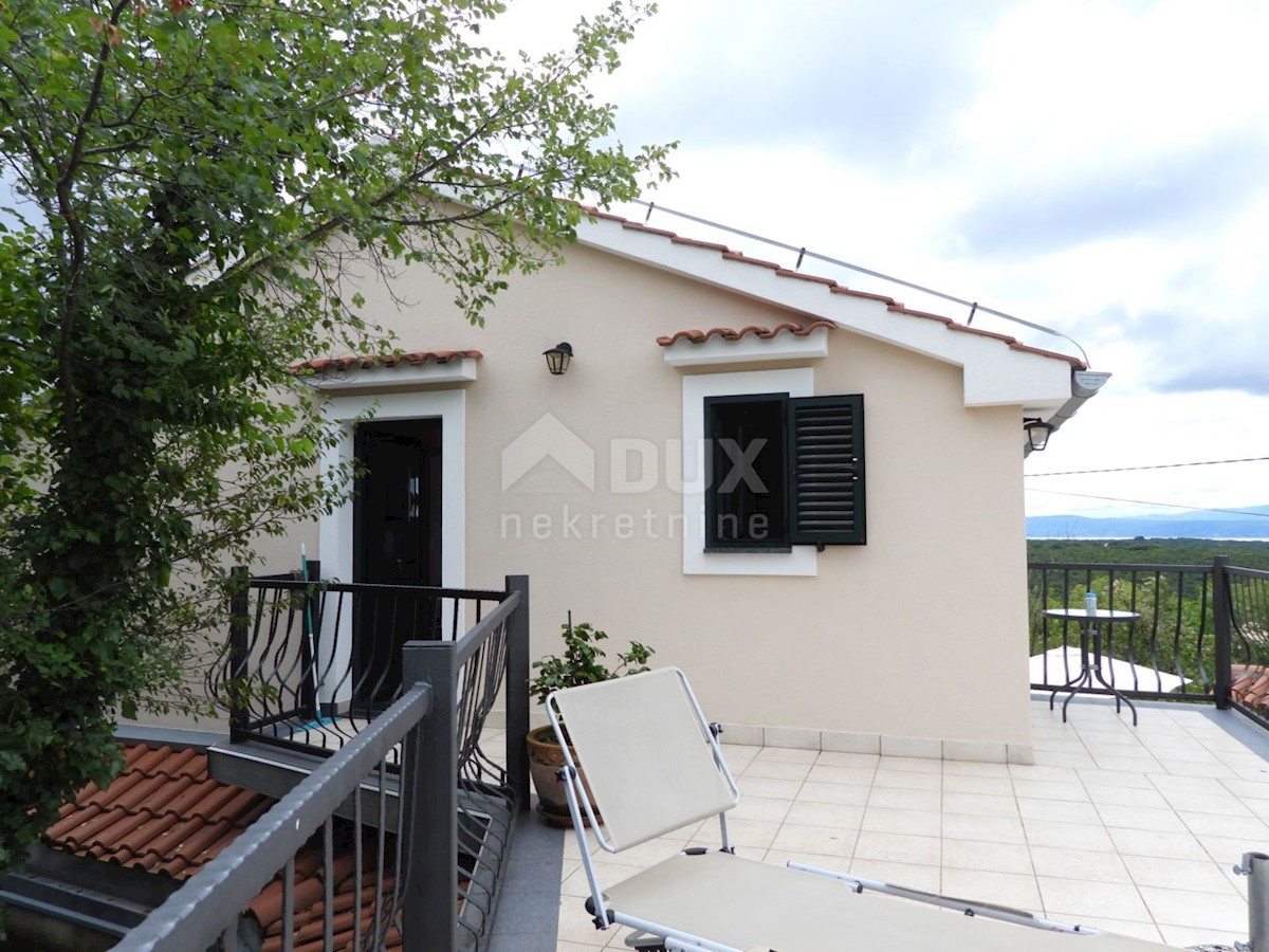 KRK, DOBRINJ - casa indipendente 135m2 con vista mare + ambiente 150m2