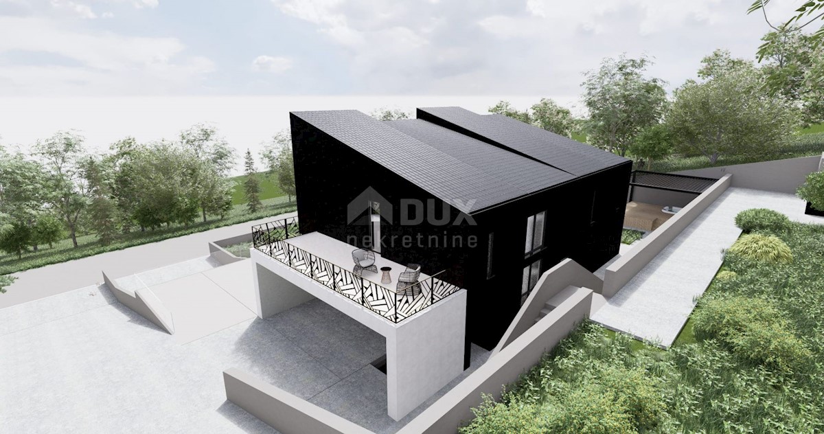 OPATIA, ST. JELENA - villa 250m2 con vista panoramica sul mare e piscina + giardino paesaggistico 1200m2