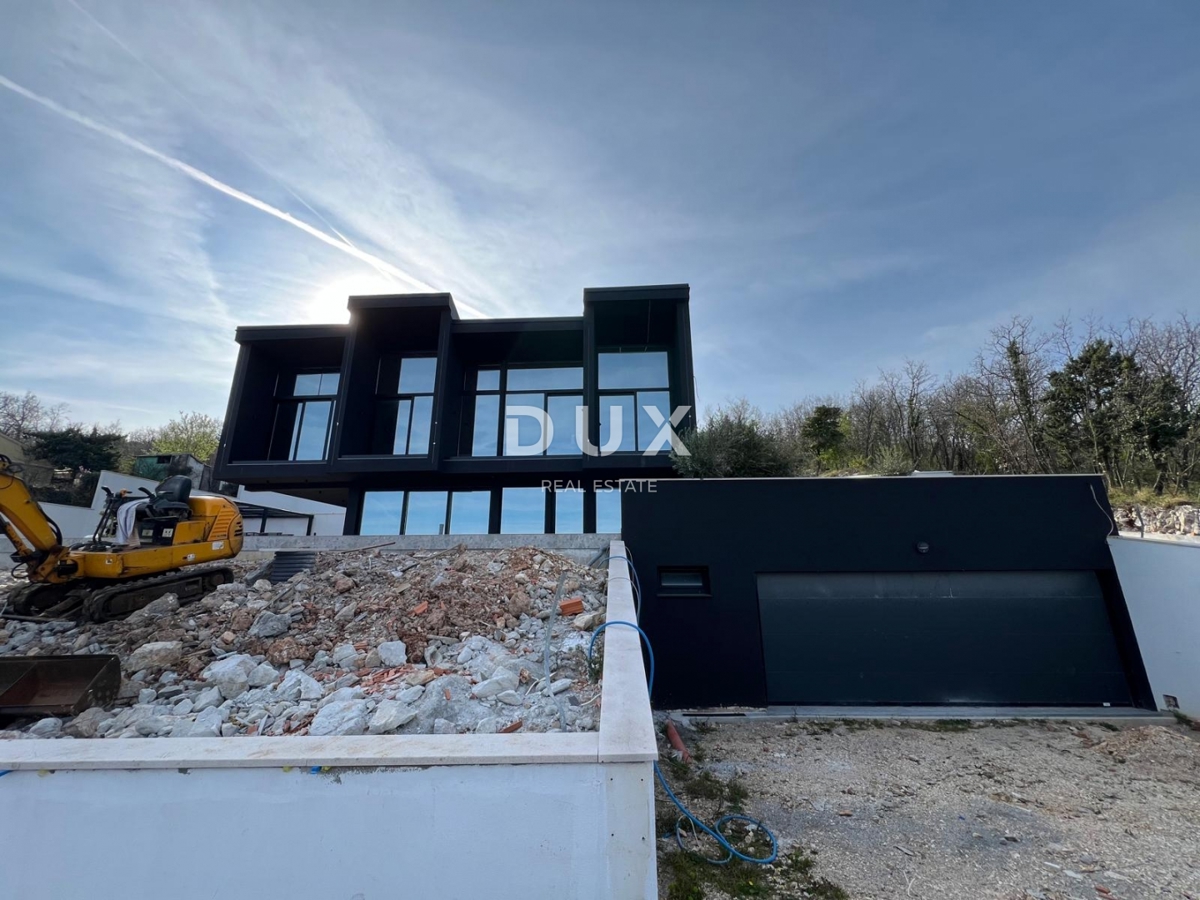 OPATIA, ST. JELENA - villa 250m2 con vista panoramica sul mare e piscina + giardino paesaggistico 1200m2