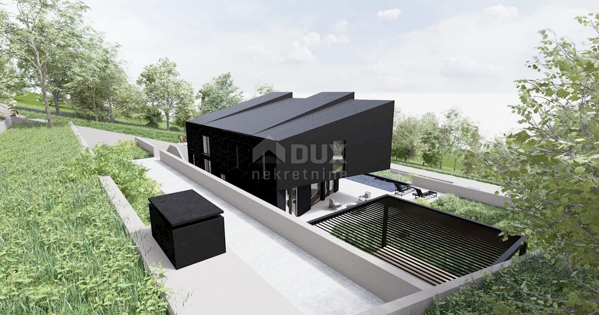 OPATIA, ST. JELENA - villa 250m2 con vista panoramica sul mare e piscina + giardino paesaggistico 1200m2