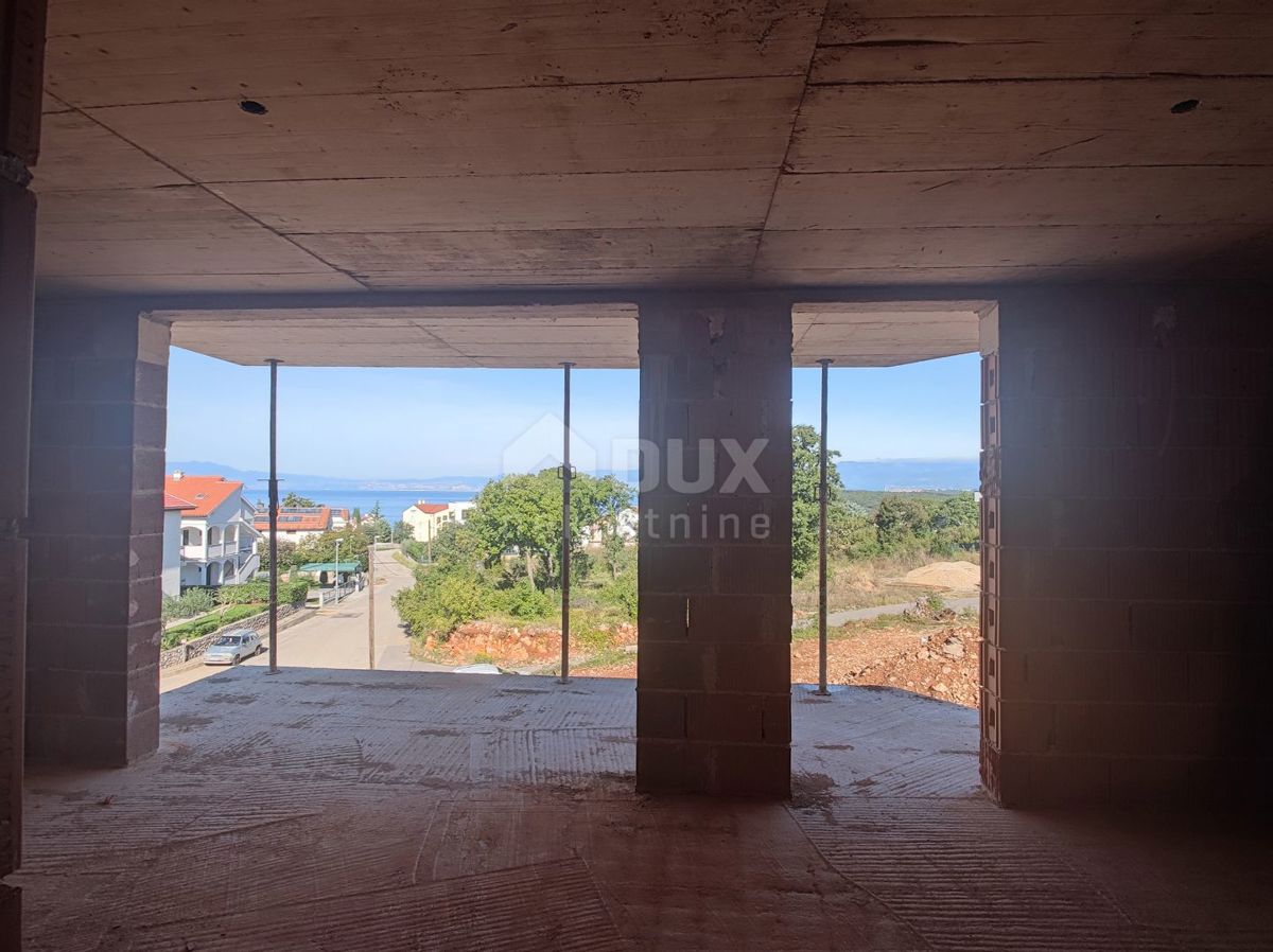 ISOLA DI KRK, NJIVICE - Appartamento con vista mare in un nuovo edificio