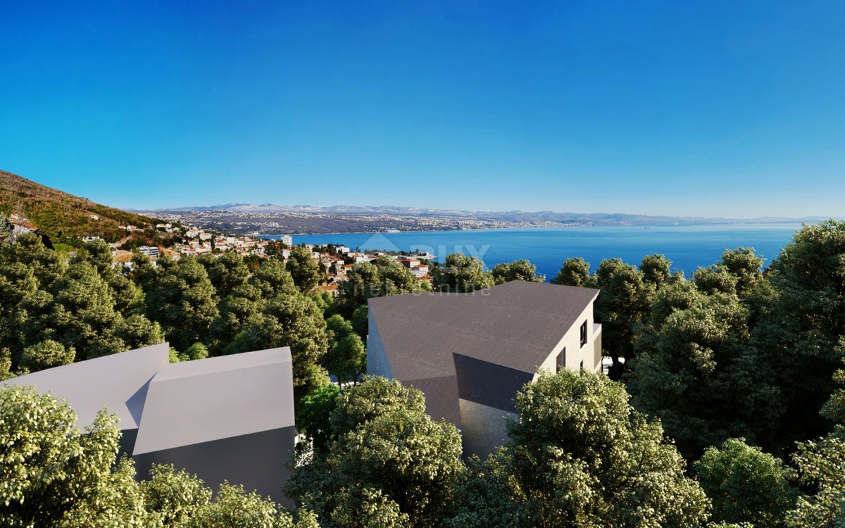 OPATIJA, CENTRO - appartamento esclusivo in un nuovo edificio con un carattere architettonico speciale, vista, piscina, garage