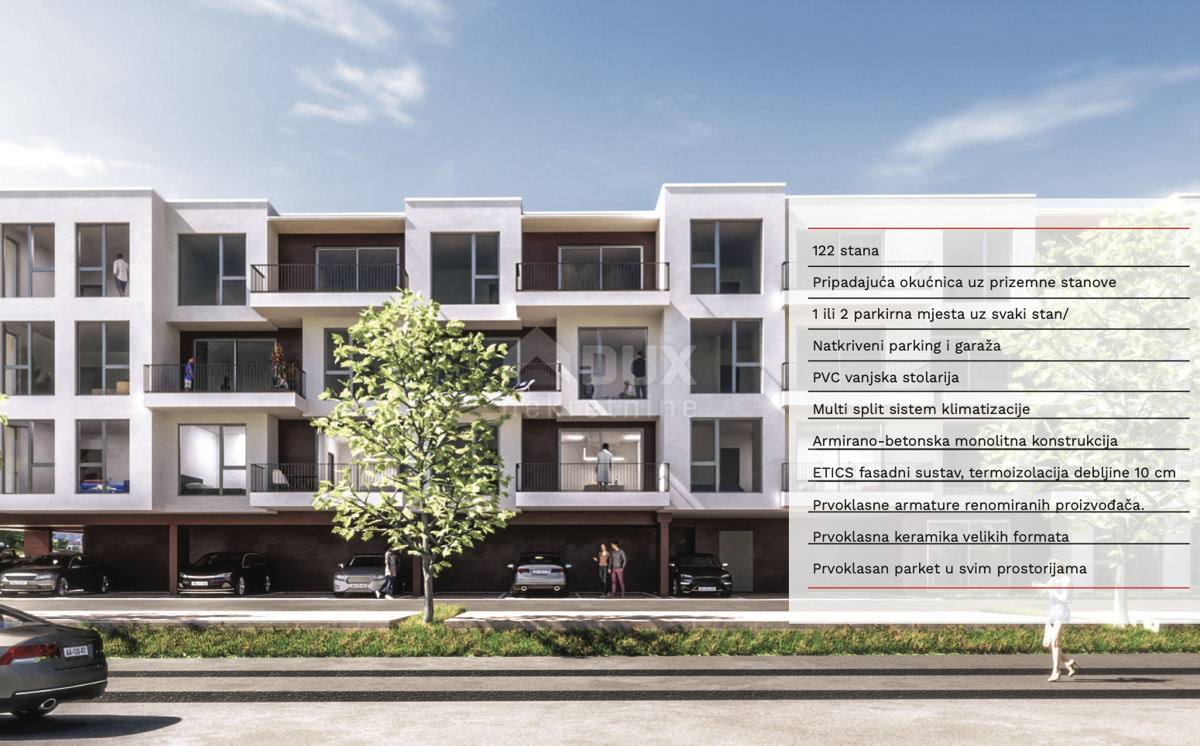 ISTRIA, UMAGO - Stupendo bilocale + bagno con loggia in nuova costruzione