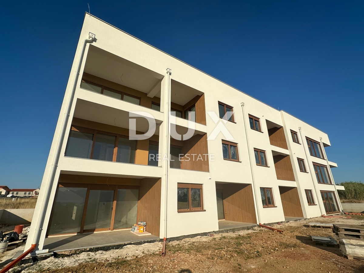 ZADAR, NIN - Appartamento S3 in costruzione con giardino e vista mare