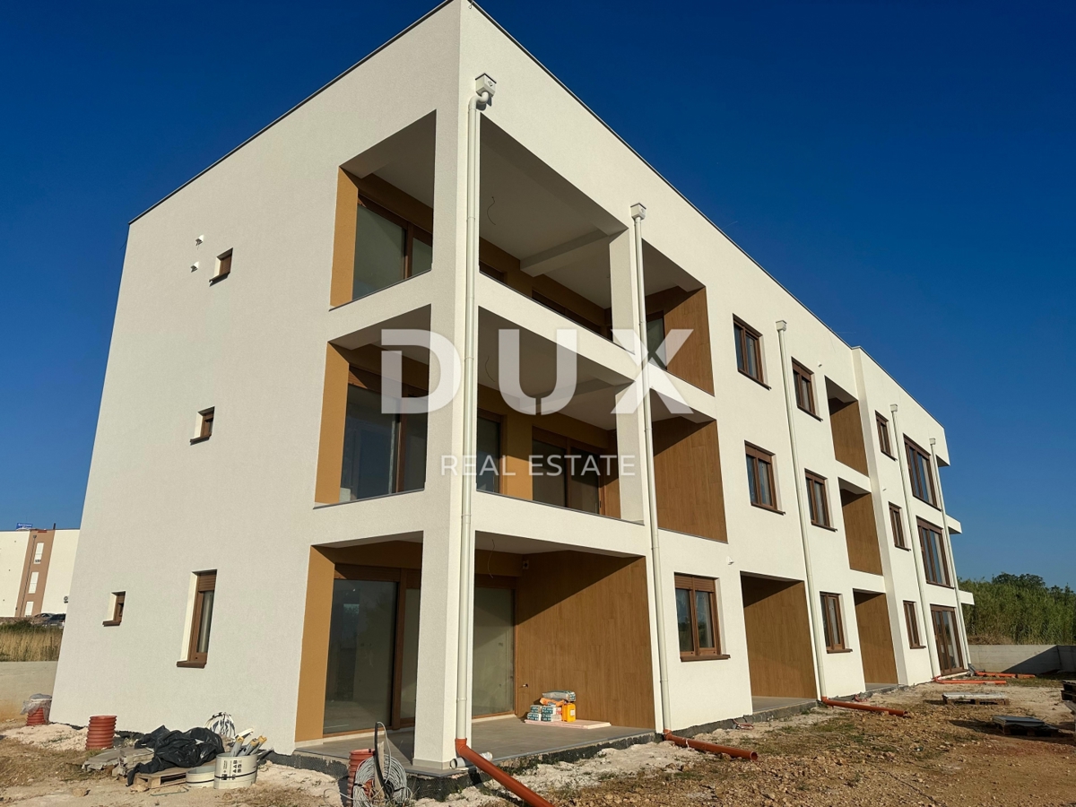 ZADAR, NIN - Appartamento S3 in costruzione con giardino e vista mare