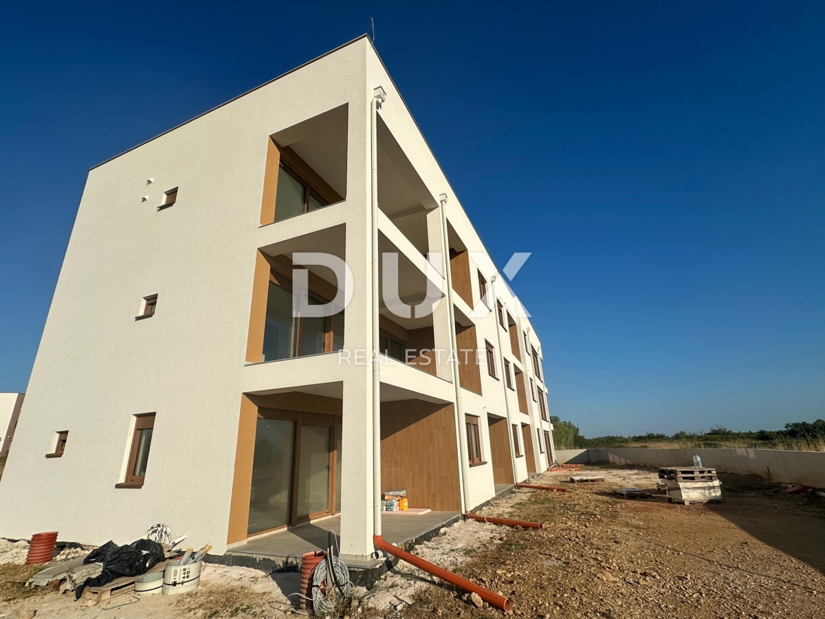 ZADAR, NIN - Appartamento S3 in costruzione con giardino e vista mare