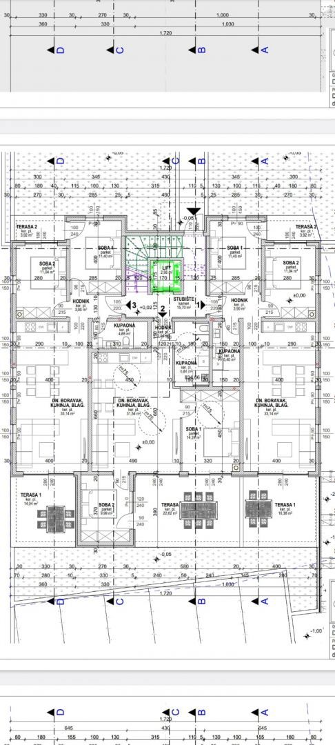 Appartamento Povljana, 85,18m2