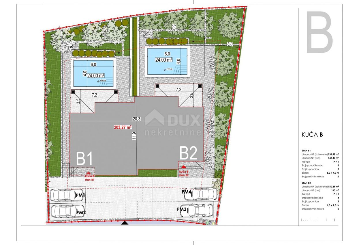 ISOLA DI KRK, TRIBULJE - terreno edificabile con progetto