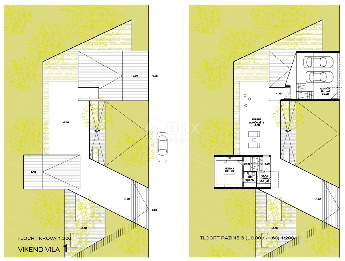 GORSKI KOTAR, FUŽINE - progetto unico nel cuore del Gorski kotar, terreno edificabile di 3340 m2 con progetto per una villa, opportunità di investimento!