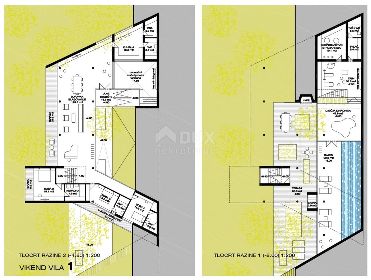 GORSKI KOTAR, FUŽINE - progetto unico nel cuore del Gorski kotar, terreno edificabile di 3340 m2 con progetto per una villa, opportunità di investimento!