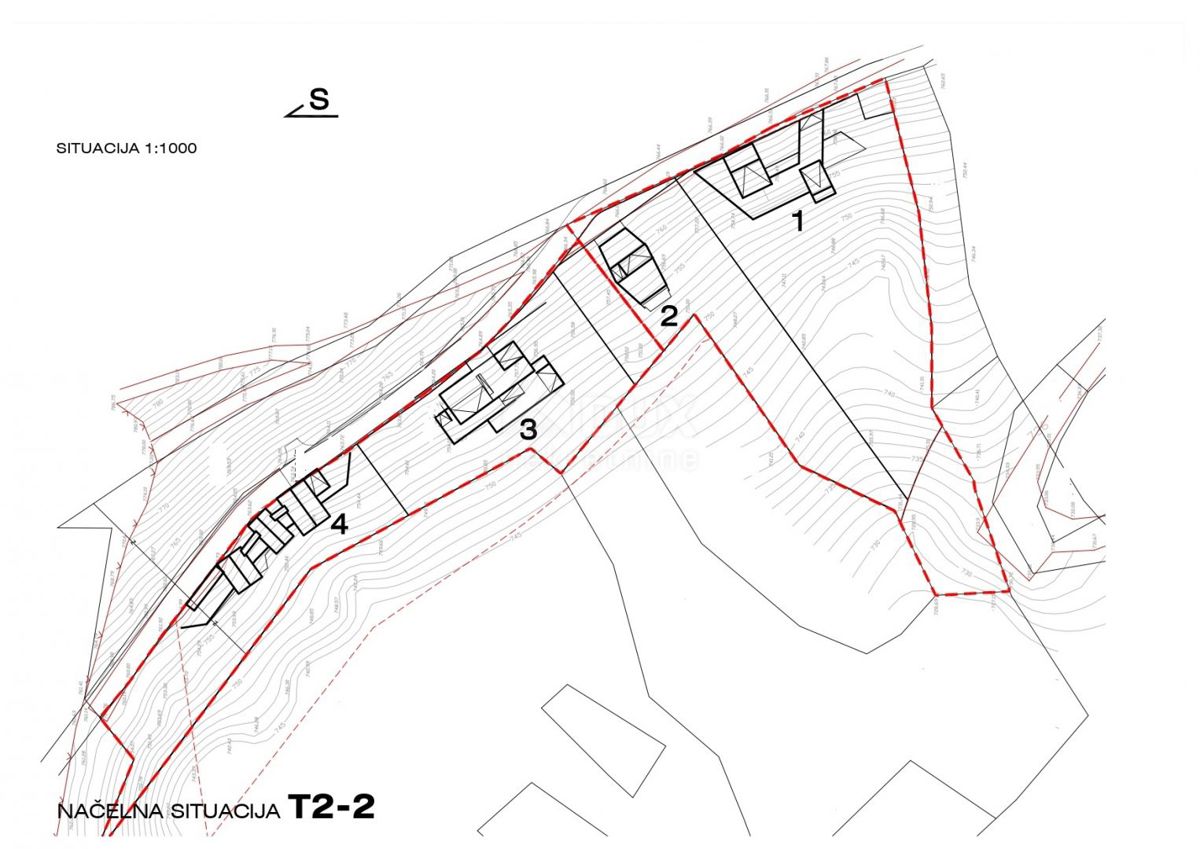 GORSKI KOTAR, FUŽINE - progetto unico nel cuore del Gorski kotar, terreno edificabile di 3340 m2 con progetto per una villa, opportunità di investimento!