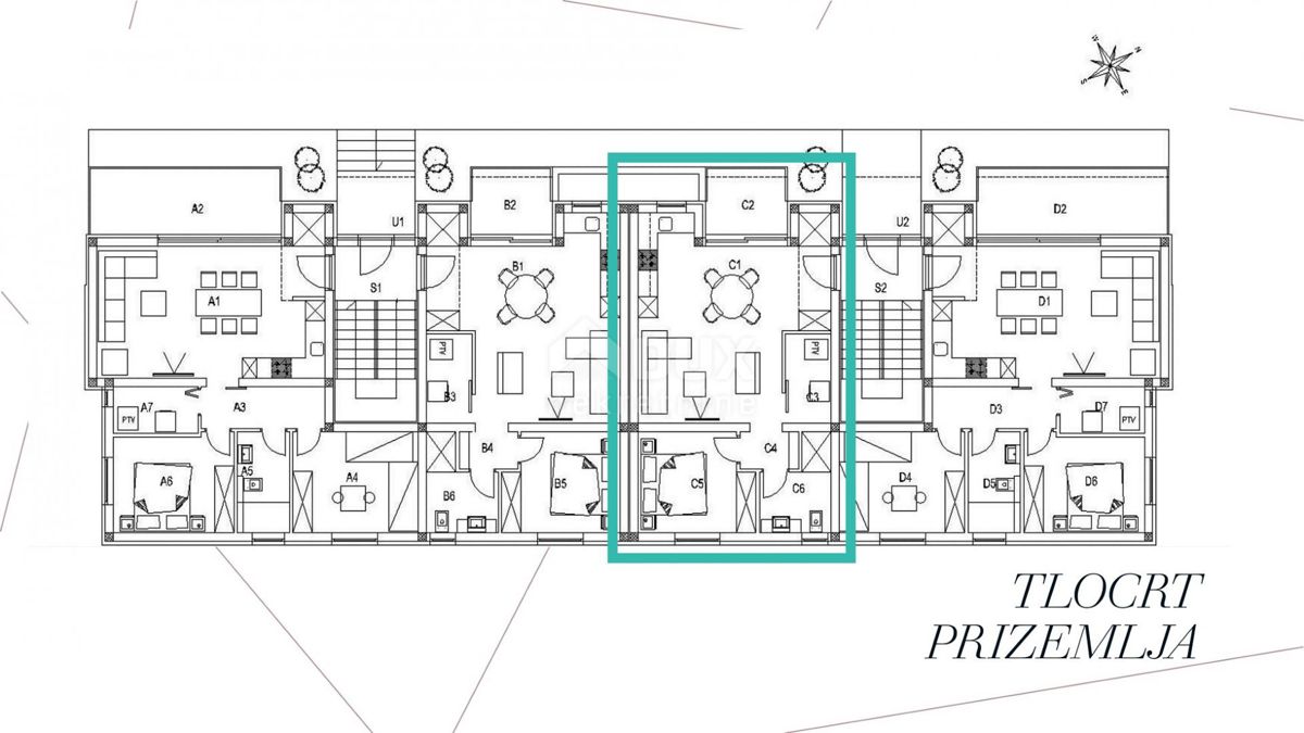 ISTRIA, ŽMINJ - Appartamento con una camera da letto al piano terra