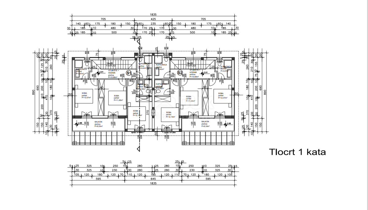 ISOLA DI KRK, MALINSKA - casa bifamiliare con piscina in costruzione