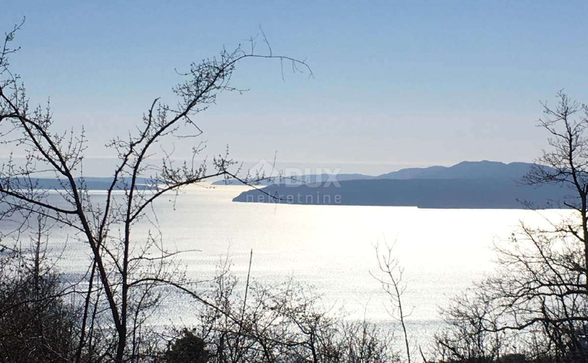 OPATIJA, VEPRINAC - terreno edificabile 1200m2 con vista mare per casa familiare/villa/appartamenti/casa in affitto - vacanza con piscina