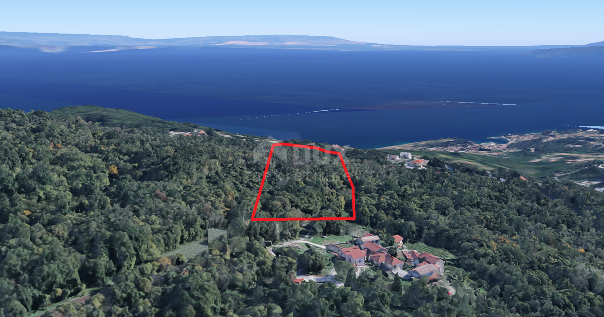 OPATIJA, VEPRINAC - terreno edificabile 1200m2 con vista mare per casa familiare/villa/appartamenti/casa in affitto - vacanza con piscina
