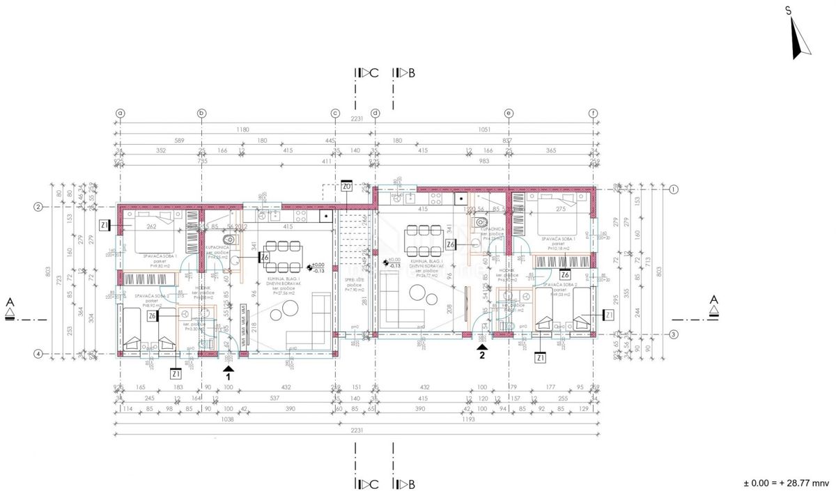 ZADAR, RTINA - Appartamento con giardino in costruzione vicino al mare S2