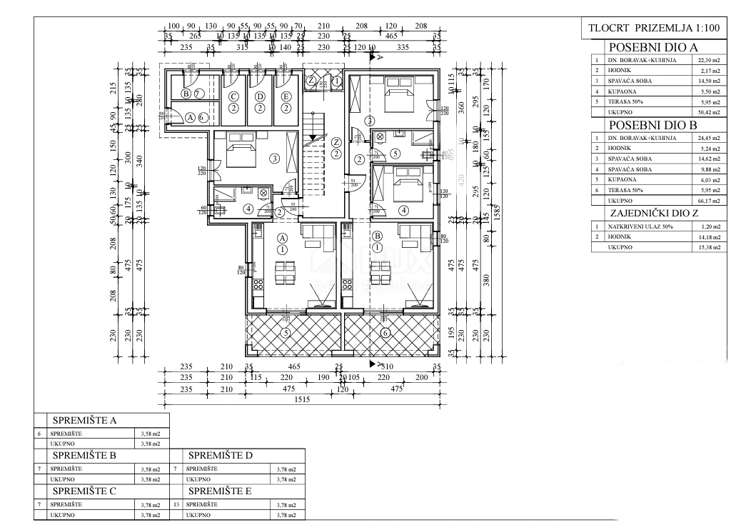 Appartamento Poreč, 54m2