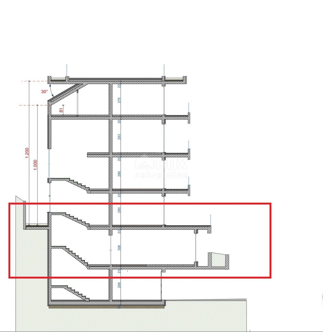 OPATIJA, CENTRO - appartamento al piano terra 172m2 con vista mare, benessere e palestra K2